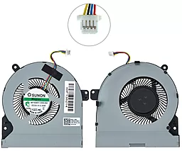 Вентилятор (кулер) для ноутбука Asus ROG Strix GL502VS, GL502VM (GPU FAN) толщина 14мм, 4pin (13NB0BJ0T06011) Original - фото Вентилятор (кулер) для ноутбука Asus ROG Strix GL502VS, GL502VM (GPU FAN) толщина 14мм, 4pin (13NB0BJ0T06011) Original