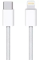 USB PD Кабель Walker C860 30w 3a 2m USB Type-C - Lightning cable white