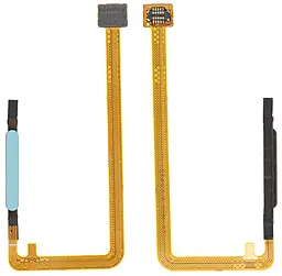 Шлейф Samsung Galaxy A06 A065 со сканером отпечатка пальца, Original Blue