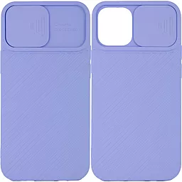 Чехол Epik Camshield Square Apple iPhone 12 Mini Light Blue