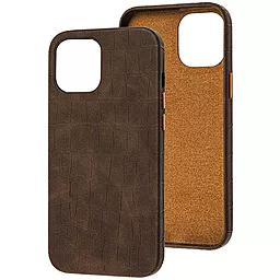 Чохол Epik Croco Leather для Apple iPhone 13 Pro (6.1") Brown