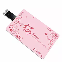 Флешка Pretec i-Disk Wave Sakura 4GB (PDU04G-S) - фото Флешка Pretec i-Disk Wave Sakura 4GB (PDU04G-S)