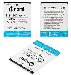 Аккумулятор Nomi i507 Spark / NB-507 (2000 mAh) 12 мес. гарантии - миниатюра 4