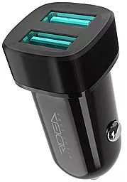 Автомобильное зарядное устройство Ridea RCC-21212 12W 2.4A 2xUSB-A + USB-C cable Black - миниатюра 5
