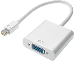Видео переходник (адаптер) Mini DisplayPort - VGA M-F 0.15м White (A-mDPM-VGAF-02-W) Cablexpert - фото Видео переходник (адаптер) Mini DisplayPort - VGA M-F 0.15м White (A-mDPM-VGAF-02-W) Cablexpert