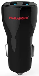 Автомобильное зарядное устройство Marakoko Car Charger 2 USB 2.4 Black (MAC1)