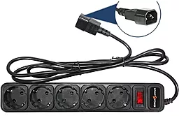Сетевой фильтр (удлинитель) Logicpower LP-X5-UPS 2.0м, 0,75mm2, 10A (2753) 2.0 м чёрный - фото Сетевой фильтр (удлинитель) Logicpower LP-X5-UPS 2.0м, 0,75mm2, 10A (2753) 2.0 м чёрный