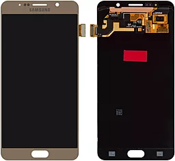 Дисплей Samsung Galaxy Note 5 N920 с тачскрином, оригинал, Gold - фото Дисплей Samsung Galaxy Note 5 N920 с тачскрином, оригинал, Gold