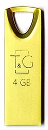 Флешка T&G 4GB 117 Metal Series USB 2.0 (TG117GD-4G) Gold - фото Флешка T&G 4GB 117 Metal Series USB 2.0 (TG117GD-4G) Gold