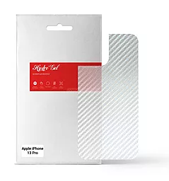 Гидрогелевая пленка ArmorStandart на заднюю панель для Apple iPhone 13 Pro Carbone Silver (ARM61063) - фото Гидрогелевая пленка ArmorStandart на заднюю панель для Apple iPhone 13 Pro Carbone Silver (ARM61063)