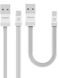 Кабель Remax Tengy Tengy USB-A - micro USB 12w 2.4a 1m + 0.16м cable White (RC-062M) - фото Кабель Remax Tengy Tengy USB-A - micro USB 12w 2.4a 1m + 0.16м cable White (RC-062M)