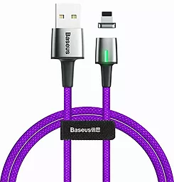 Кабель Baseus Zinc Magnetic USB-A - Lightning 7.5w 2м cable Purple (CALXC-B05) - фото Кабель Baseus Zinc Magnetic USB-A - Lightning 7.5w 2м cable Purple (CALXC-B05)