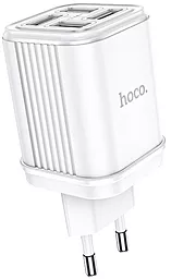 Сетевое зарядное устройство Hoco C84A 2.4a 4xUSB-A ports charger white