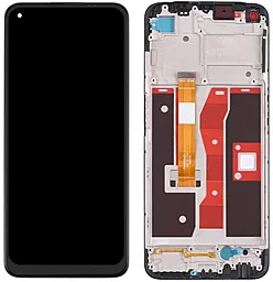 Дисплей Oppo A55 4G с тачскрином и рамкой, оригинал, Black