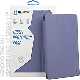 Чехол-книжка Soft Edge BeCover с креплением для стилуса для Lenovo Tab M11 (2024) TB-TB330FU, Xiaoxin Pad 11 (2024) 11" Purple (712544) - фото Чехол-книжка Soft Edge BeCover с креплением для стилуса для Lenovo Tab M11 (2024) TB-TB330FU, Xiaoxin Pad 11 (2024) 11" Purple (712544)