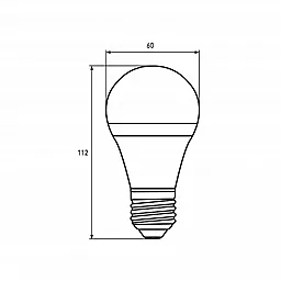 Світлодіодна лампа (LED) EUROLAMP A60 10W E27 4000K (LED-A60-10274(T)dim) - мініатюра 3