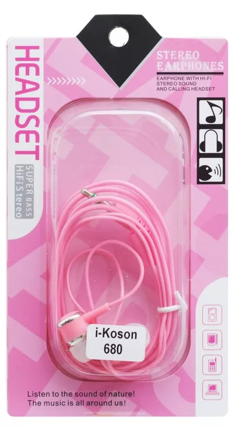 Наушники i-Koson i-680 Pink - фото 2