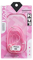 Навушники i-Koson i-680 Pink - мініатюра 2