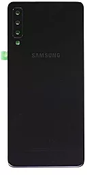 Задняя крышка корпуса Samsung Galaxy A7 2018 A750 со стеклом камеры Original Black