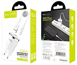 Мережевий зарядний пристрій Hoco C37A 2.4a home charger + Lightning cable white - мініатюра 8 Мережевий зарядний пристрій Hoco C37A 2.4a home charger + Lightning cable white - мініатюра 8