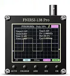 Цифровой портативный осциллограф FNIRSI DSO138 PRO 2.5 МВиб/с 200 КГц
