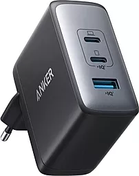 Мережевий зарядний пристрій Anker PowerPort 736 Nano II 100w Gan/PPS PD/QC 2xUSB-C/USB-A ports charger black (A2145G11)