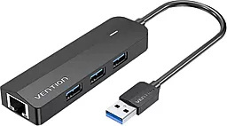 Мультипортовый USB-A хаб Vention 4-in-1 black (CHNBB) - фото Мультипортовый USB-A хаб Vention 4-in-1 black (CHNBB)