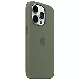 Чохол Apple Silicone Case Full with MagSafe and SplashScreen для Apple iPhone 14 Pro Olive - мініатюра 2