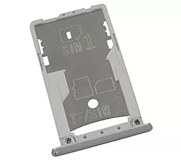 Слот (лоток) SIM-карти Xiaomi Redmi 4X Original Silver