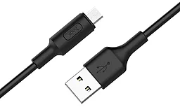 USB Кабель Hoco X25 Soarer Charged micro USB Cable Black - мініатюра 2
