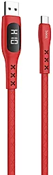 Кабель Hoco S6 Sentinel USB-A - Type-C 12w 2.4a 1.2м cable Red - фото Кабель Hoco S6 Sentinel USB-A - Type-C 12w 2.4a 1.2м cable Red