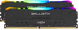 Оперативная память Crucial 32GB (2x16GB) DDR4 3200MHz Ballistix Black RGB (BL2K16G32C16U4BL)