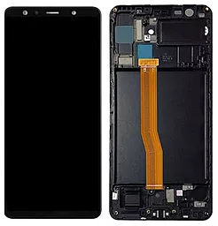 Дисплей Samsung Galaxy A7 A750 2018 с тачскрином и рамкой, (OLED), Black