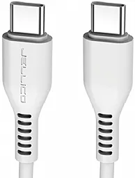 Кабель Jellico KDS-30 USB Type-C - Type-C 15w 3.1a 1м cable White - фото Кабель Jellico KDS-30 USB Type-C - Type-C 15w 3.1a 1м cable White