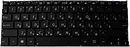 Клавиатура для ноутбука Asus S200 X201 X202 series без рамки 0KNB0-1120RU00 черная