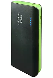 Повербанк ADATA PT100 10000 mAh Black/Green (APT100-10000M-5V-CBKGR) - фото Повербанк ADATA PT100 10000 mAh Black/Green (APT100-10000M-5V-CBKGR)