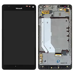 Дисплей Microsoft Lumia 950 XL (RM-1085) с тачскрином и рамкой, Black