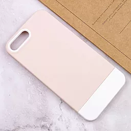 Чехол Epik TPU+PC Bichromatic для Apple iPhone 7 plus, iPhone 8 plus (5.5") Grey-beige / White - миниатюра 4