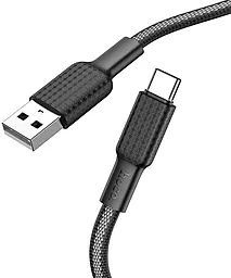 Кабель Hoco X69 Jaeger USB-A - Type-C 15w 3a 1м cable Black/White - миниатюра 2 Кабель Hoco X69 Jaeger USB-A - Type-C 15w 3a 1м cable Black/White - миниатюра 2
