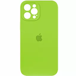 Чехол Silicone Case Full Camera Protective для Apple iPhone 12 Pro Max Shiny Green