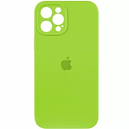 Чохол Silicone Case Full Camera для Apple iPhone 12 Pro Max Shiny Green - фото Чохол Silicone Case Full Camera для Apple iPhone 12 Pro Max Shiny Green