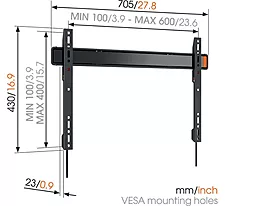 Кронштейн для телевизора Vogels W50080 - миниатюра 3 Кронштейн для телевизора Vogels W50080 - миниатюра 3