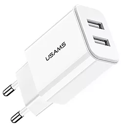 Сетевое зарядное устройство Usams US-CC067 T13 2USB EU White