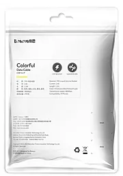 Кабель Baseus Colourful USB-A - Lightning 12w 2.4a 1.2м cable Red (CALDC-09) - мініатюра 8 Кабель Baseus Colourful USB-A - Lightning 12w 2.4a 1.2м cable Red (CALDC-09) - мініатюра 8