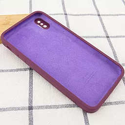 Чехол Silicone Case Full Camera Square для Apple iPhone X, iPhone XS Maroon - миниатюра 3 Чехол Silicone Case Full Camera Square для Apple iPhone X, iPhone XS Maroon - миниатюра 3