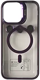 {"ru": "Чехол", "uk": "Чохол"} 1TOUCH Bracket Clear Camera Lens with MagSafe для Apple iPhone 14 Deep Purple