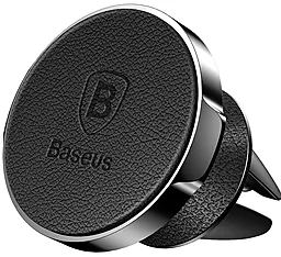 Автодержатель магнитный Baseus Small Ears Leather Magnetic Bracket Black (SUER-E01)