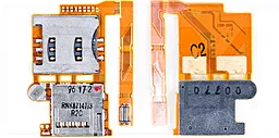 Шлейф Sony Ericsson T700 с держателем SIM-карты и карты памяти