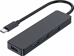 USB Type-C хаб Gembird 4-in-1 black (UHB-CM-U3P4-01) - фото USB Type-C хаб Gembird 4-in-1 black (UHB-CM-U3P4-01)
