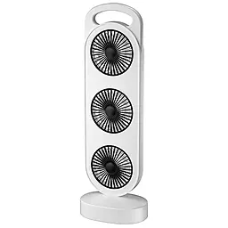 Портативний вентилятор Epik Three Head Fan 1200 mAh Black - фото Портативний вентилятор Epik Three Head Fan 1200 mAh Black